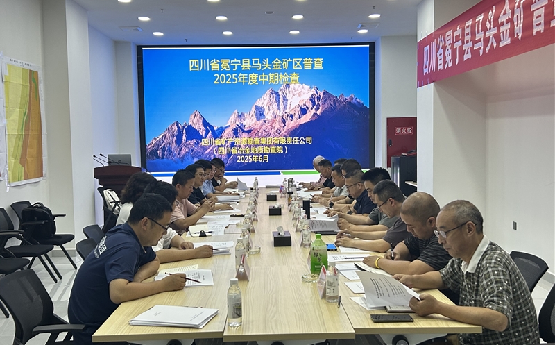矿勘集团承担的省财政投资项目冕宁县马头金矿区普查通过省自然腾龙国际平台厅2025年度中期检查