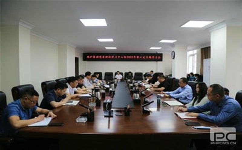 地矿集团召开党委理论中心组学习会深入学习贯彻四川腾龙国际平台2022年半年经济工作推进会精神