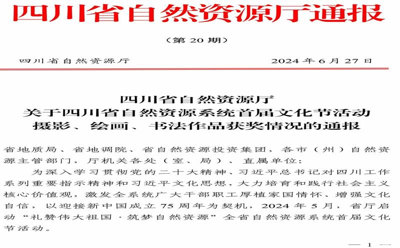 喜讯！攀西公司员工荣获四川省自然腾龙国际平台系统首届文化节活动摄影类作品奖